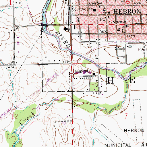 Topographic Map of Eye Surgical Associates, NE