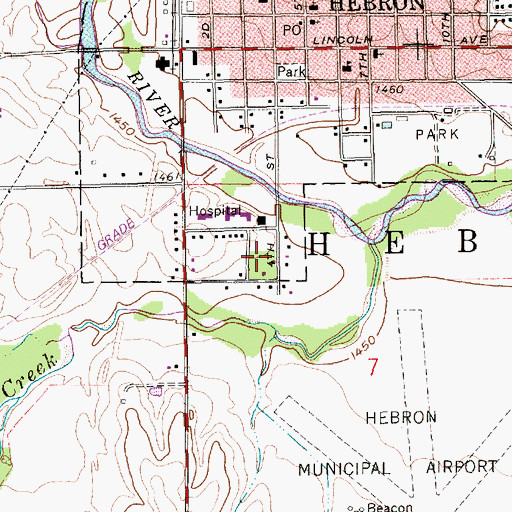 Topographic Map of Willard Park, NE