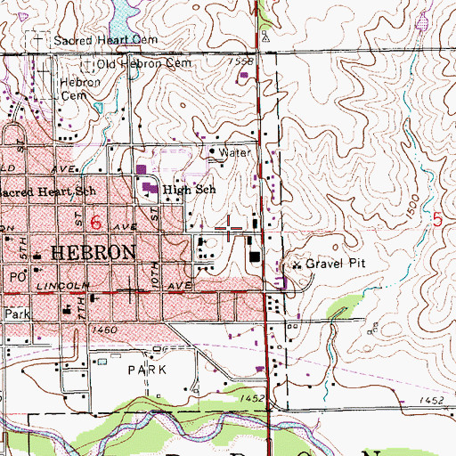 Topographic Map of New Life Assembly, NE