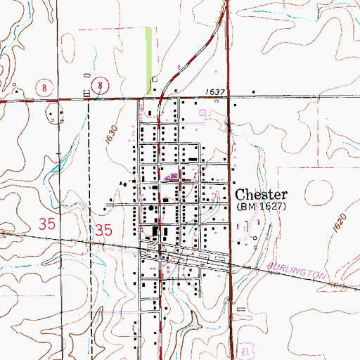 Topographic Map of Community Bible Church, NE