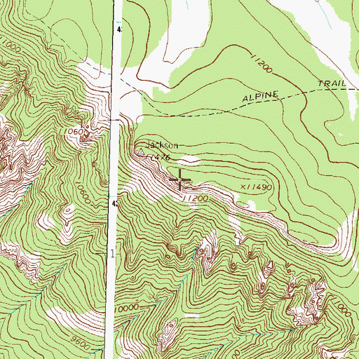 Topographic Map of High Mesa, CO