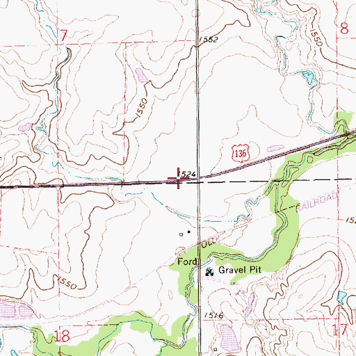Topographic Map of Friedensau Historical Marker, NE