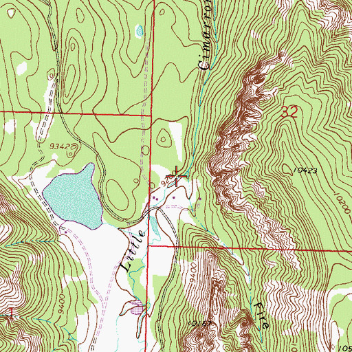 Topographic Map of Fire Park Draw, CO