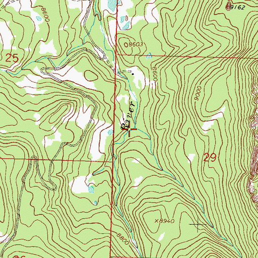Topographic Map of East Fork Little Cimarron River, CO
