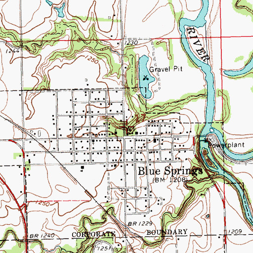Topographic Map of Putnam Post Office (historical), NE