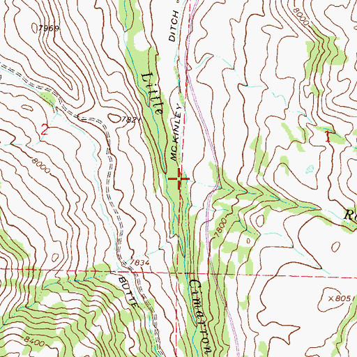 Topographic Map of Rabbit Creek, CO
