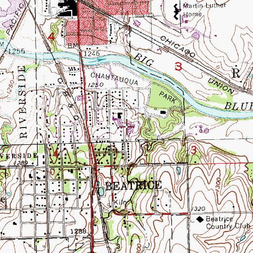 Topographic Map of Good Samaritan Center, NE