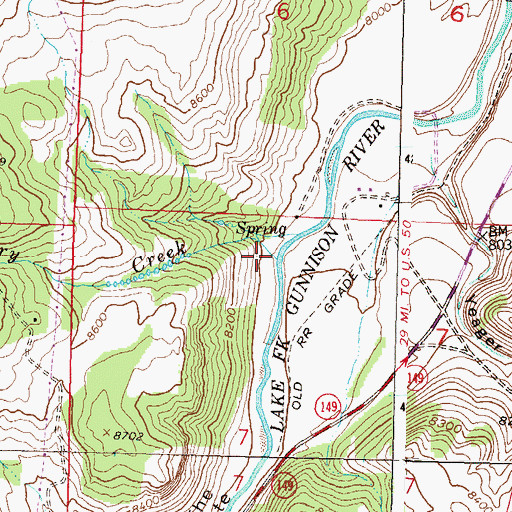 Topographic Map of Cherry Creek, CO