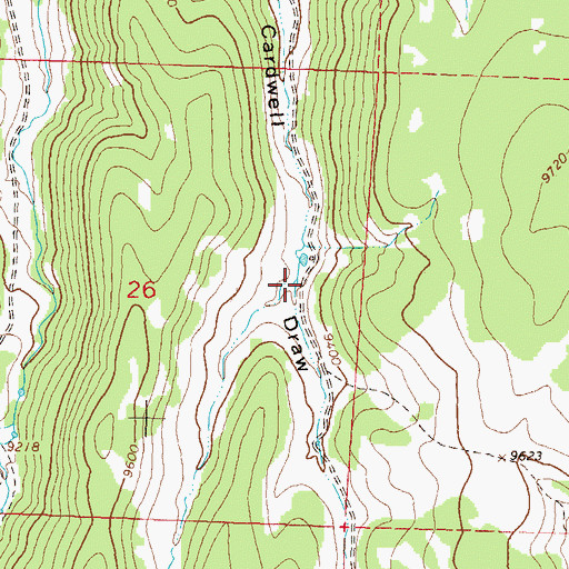 Topographic Map of Long Draw, CO