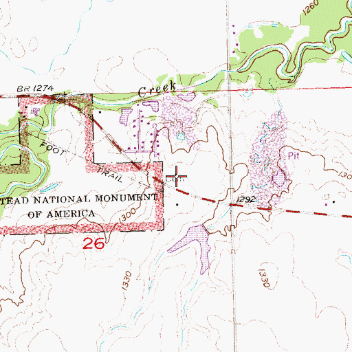 Topographic Map of Freeman Graves, NE