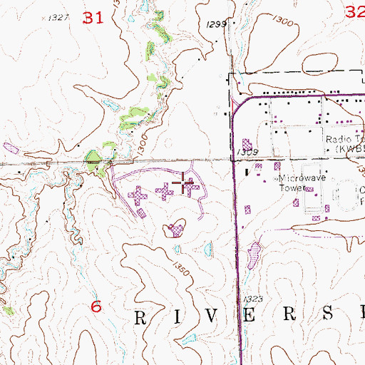 Topographic Map of Hoover Hall, NE