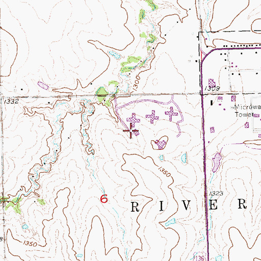 Topographic Map of Ford Hall, NE