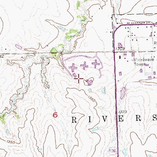 Topographic Map of Campus Maintenance, NE