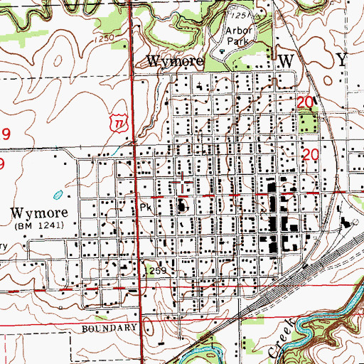 Topographic Map of Saint Josephs Catholic Church, NE