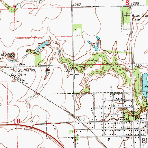 Topographic Map of Church of Christ, NE