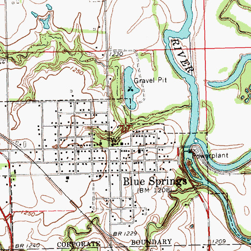 Topographic Map of Feit Memorial Park Campground, NE