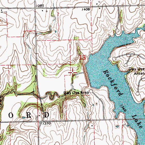 Topographic Map of Rockford Trail, NE