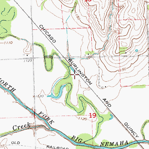 Topographic Map of Bear, NE