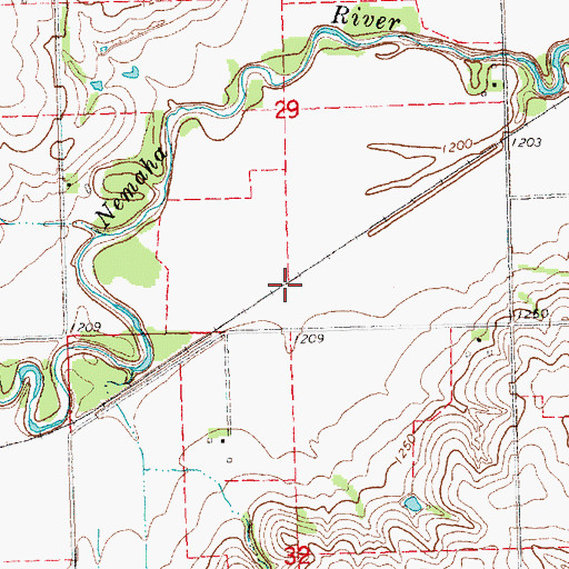 Topographic Map of Gage, NE