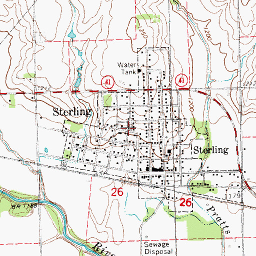 Topographic Map of Saint John Lutheran Church, NE