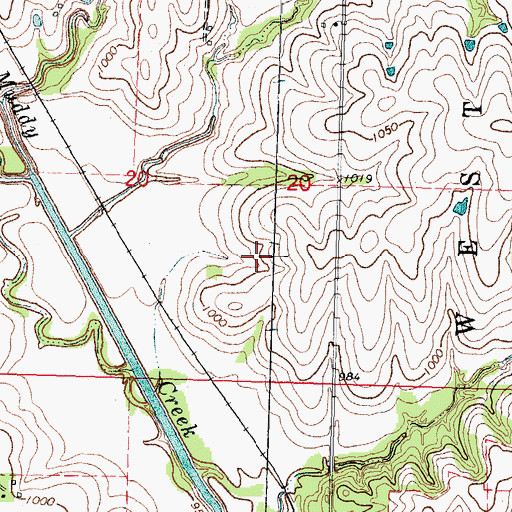 Topographic Map of Township of West Muddy, NE