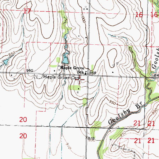 Topographic Map of Elmore Post Office (historical), NE