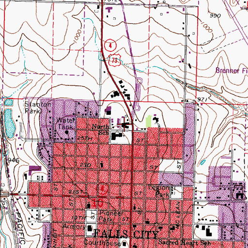 Topographic Map of Stephenson Motel and Trailer Park, NE