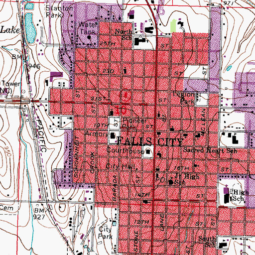 Topographic Map of Parkside Dental Clinic, NE