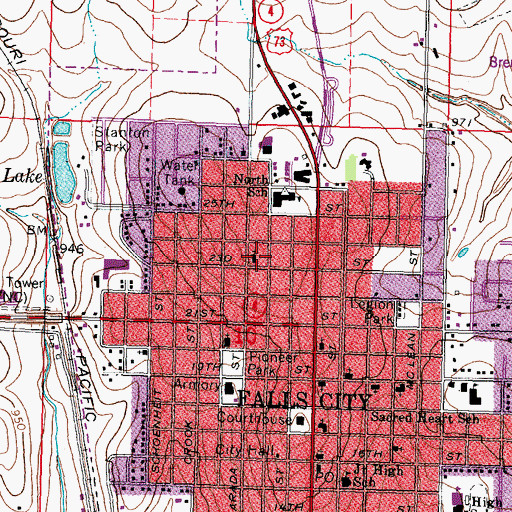 Topographic Map of Christ Lutheran Church, NE