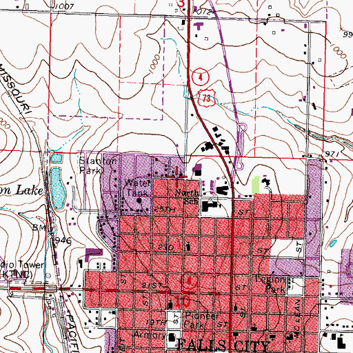 Topographic Map of Church of Christ, NE