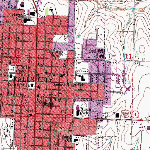 Topographic Map of Saints Peter and Paul Catholic Church, NE