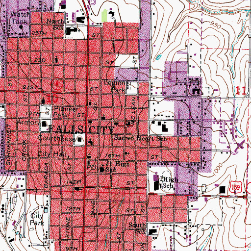 Topographic Map of Church of the Nazarene, NE