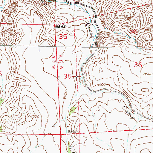 Topographic Map of Little Willow Creek, CO
