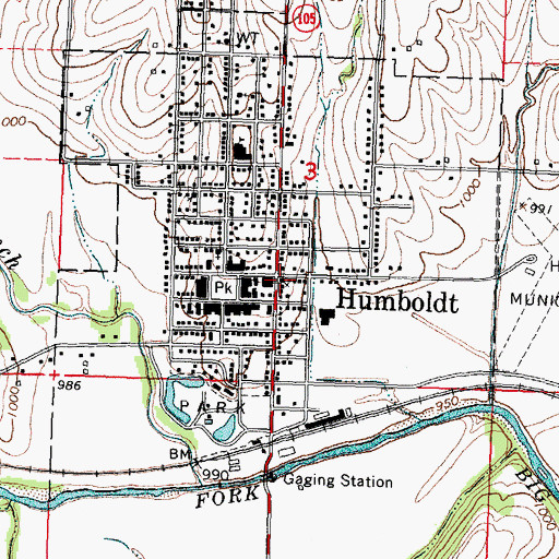 Topographic Map of United Methodist Church, NE