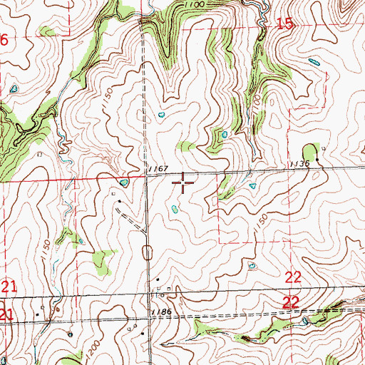 Topographic Map of Township of Sheridan, NE