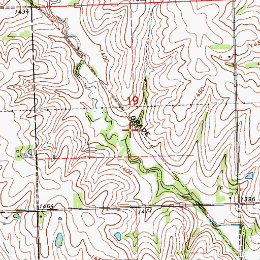 Topographic Map of Tate (historical), NE