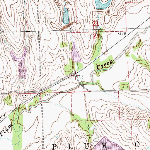 Topographic Map of Armour (historical), NE