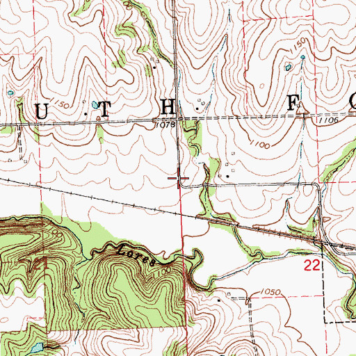 Topographic Map of Lores Branch State Wildlife Management Area, NE