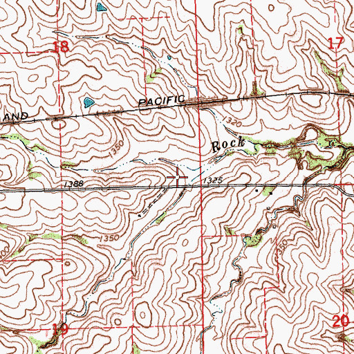 Topographic Map of Mayberry State Wildlife Management Area, NE