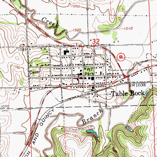 Topographic Map of Table Rock Dental Clinic, NE