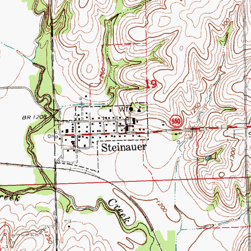 Topographic Map of Saint Anthony Catholic Church, NE