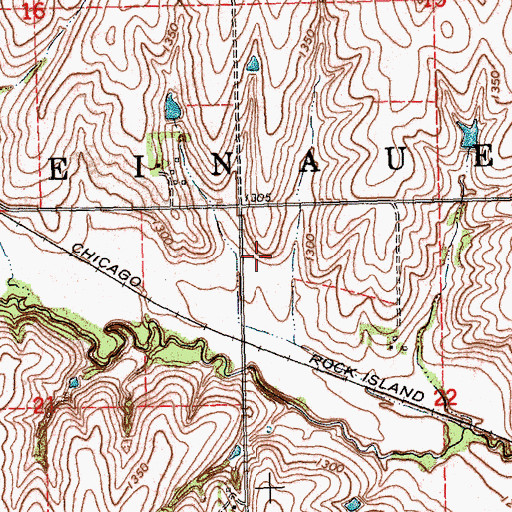 Topographic Map of Township of Steinauer, NE