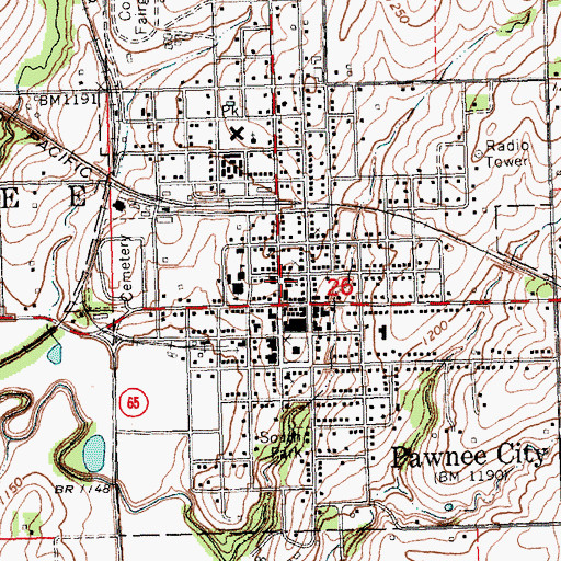 Topographic Map of Christian Church, NE