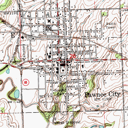 Topographic Map of Eyecare Specialties, NE