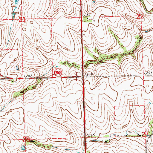 Topographic Map of Village of Steinauer Historical Marker, NE