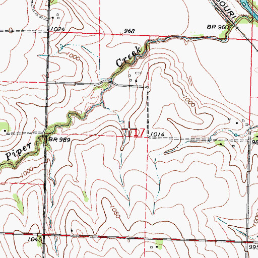 Topographic Map of Dayton Post Office (historical), NE
