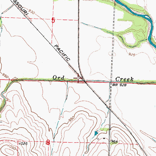Topographic Map of Crete Junction (historical), NE