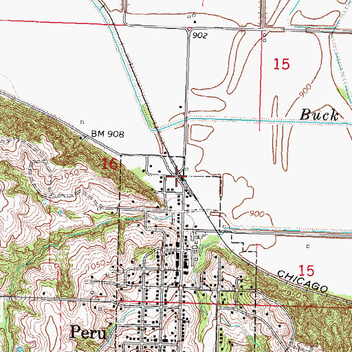Topographic Map of Peru (historical), NE