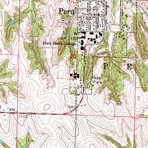 Topographic Map of Davidson Hall, NE