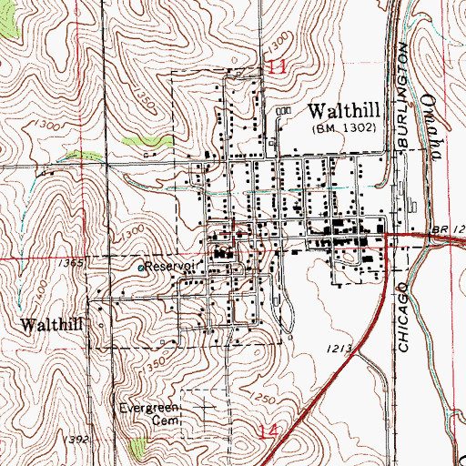 Topographic Map of Saint Josephs Catholic Church, NE